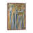 Toile avec cadre en bois brun classique