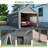 10 Ft. W x 20 Ft. D Carport Galvanized Steel Portable Garage Storage Shed Canopy-92474563
