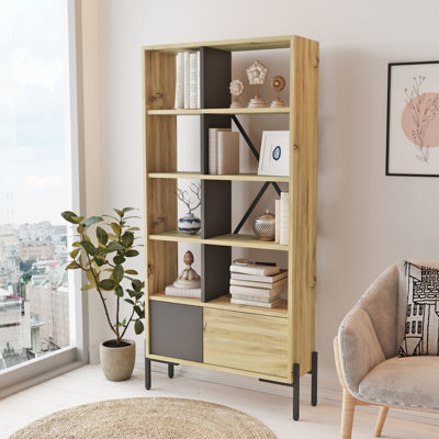Leonie 160cm H x 79.6cm W Standard Bookcase