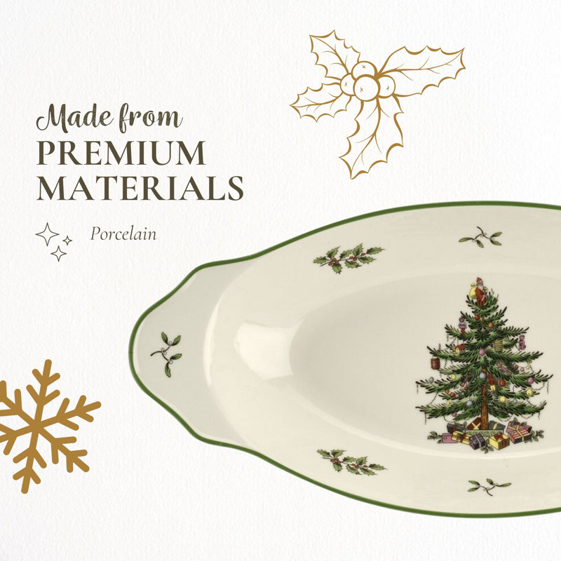 Spode Christmas Tree 2019 Handled Serving Platter