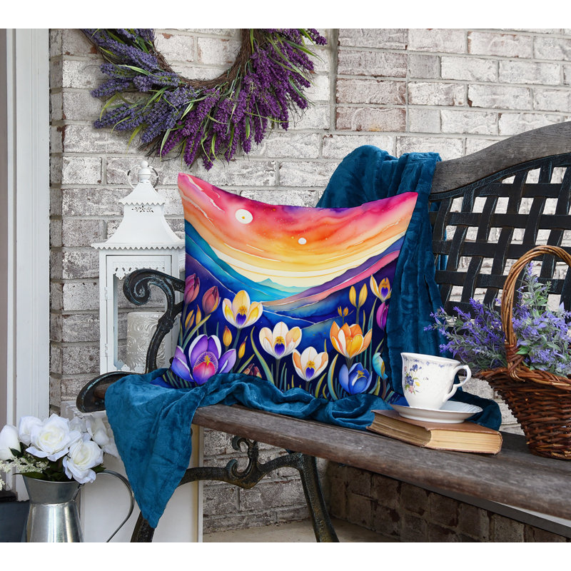 Coussin décoratif intérieur / extérieur Polyester, 18 po x 18 po