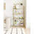 Bookcase Bookshelf, Tempered Glass Bookshelves, Slim Shelving Unit for Bedroom, Bathroom, Home Office, Steel Frame, 5 Tier Gold-1700388885-1704971480