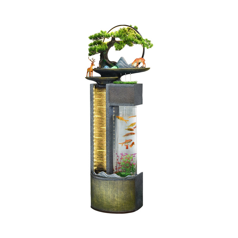 Réservoir d'aquarium moderne en résine 4-6 gallons