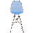 Juhani Modern Acrylic Bar Stool with Chrome Steel Frame, 29.5" High Backless Ghost Stool for Kitchen Island & Pub Table, Heavy-Duty 300lb Capacity, Transparent Lucite Seating with Footrest-1166167601