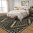 Washable Rugs for Living Room Boho Area Rugs Diamond Print Non Slip Large Kids Bedroom Carpet Farmhouse Indoor Stain Resistant Carpet for Dining Room Playroom-886807318