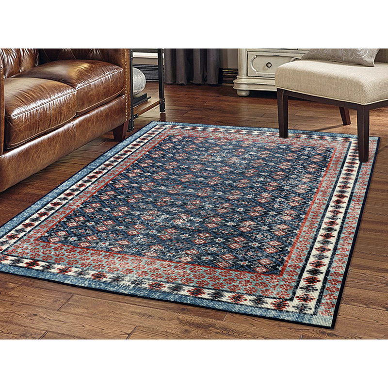 Tapis bleu forêt, Rectangle 5 pi x 7 pi