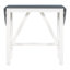 Ensemble de table de salle à manger à hauteur de comptoir en bois 3 pièces avec 2 chaises rembourrées pour petite place, blanc-1911942786-1911942796