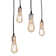 Rustic Lodge 8 - Light Oak Cluster Pendant