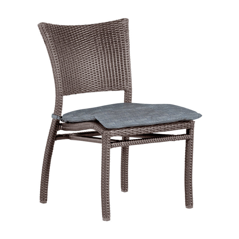 Chaise d'appoint tissée Skye - Huître, Polyester Rollo Chambray, Welt, Huître