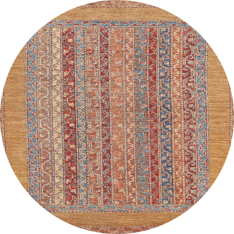 Abstract Indoor Rug, Round 3'