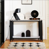 2 Tier Console Table, Living Room Sofa Table, Modern Narrow Entryway Table