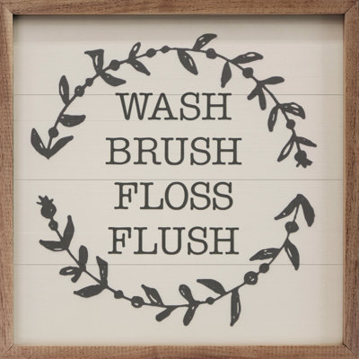 Wash Brush Floss Flush Wreath