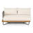 Lucca Outdoor Acacia Wood Rope Woven Sofa Sectional Set