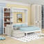 Grand lit escamotable avec canapé et tablettes-850395394