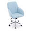 Chaise de bureau moderne et ajustable avec coussin moelleux, pieds en métal-1457758321