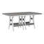 Berlin Gardens Harbor Regular Natural With White Base Rectangular Dining Table-1946252151-1946252096