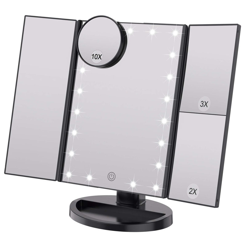 Demetrias Rectangle Floor Mirror, Black