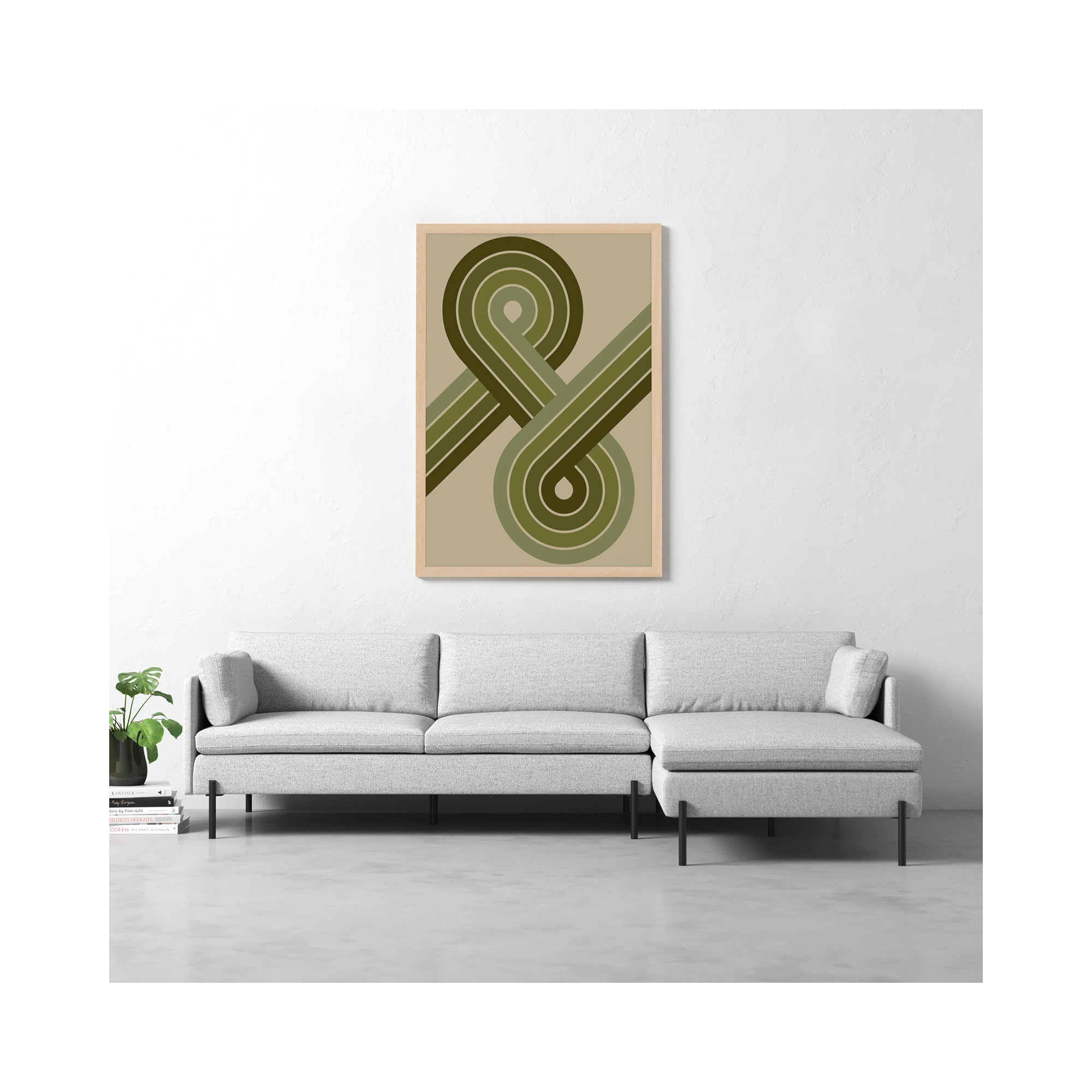 Jazz Swing by Jacques Pilon, 50" H x 40" W, Brown Framed
