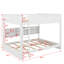 Queen Over Queen Bunk Bed With Cabinets And USB-968895409