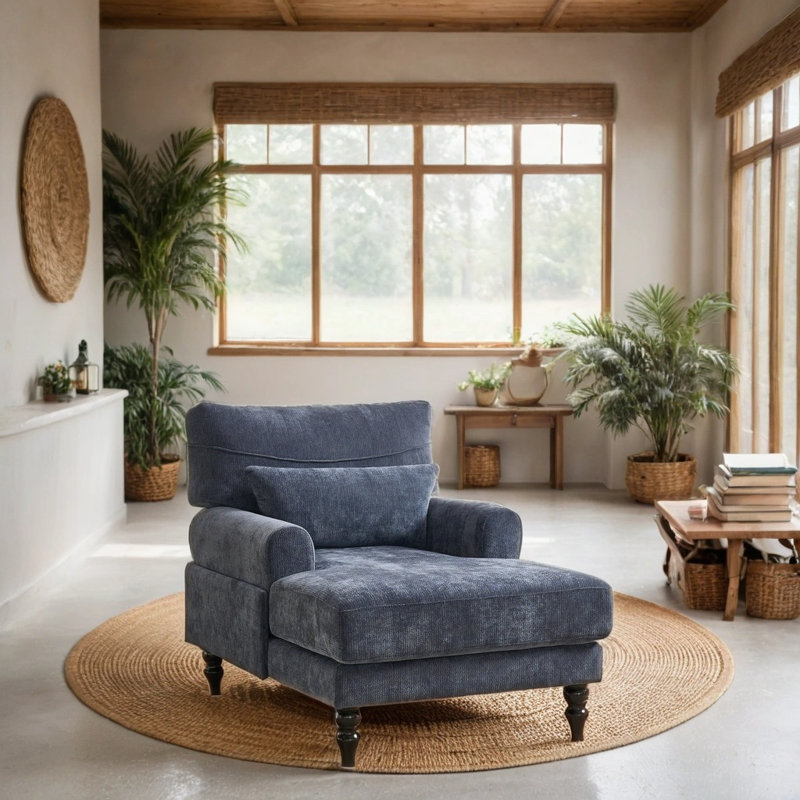 Méridienne Modern, Bleu