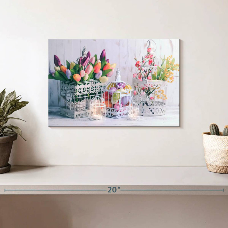 Décoration de Pâques, H 8 po x l 12 po