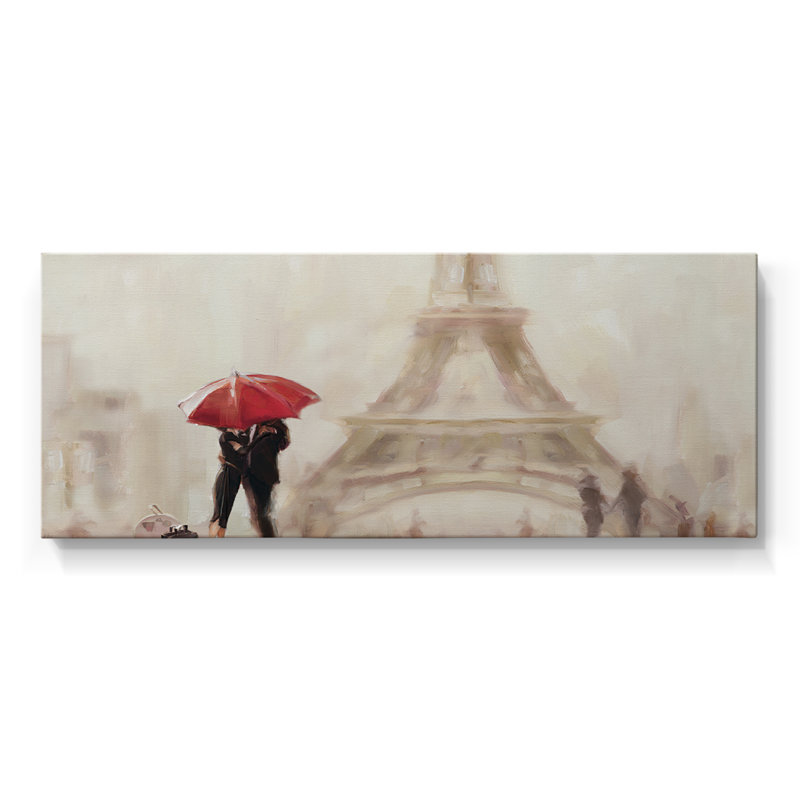 Paris Moment - Toile tendue avec châssis - Prêt à accrocher, H 20 po x l 50 po