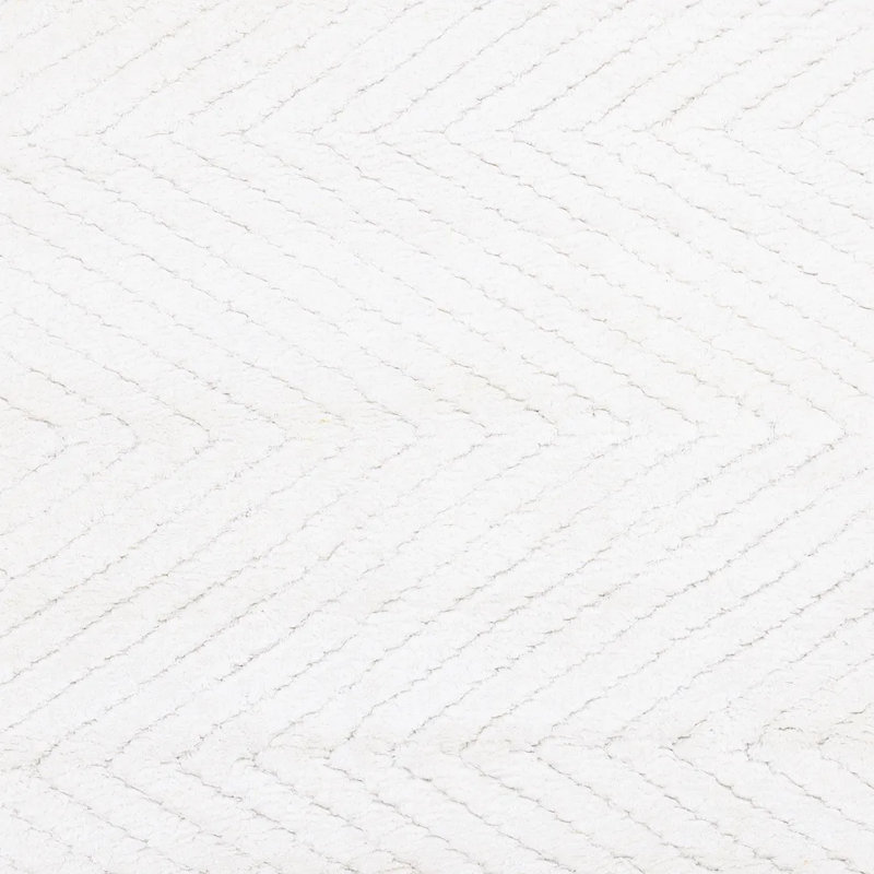 Chevelle Chevron Area Rug in Alabaster, Rectangle 5' x 8'