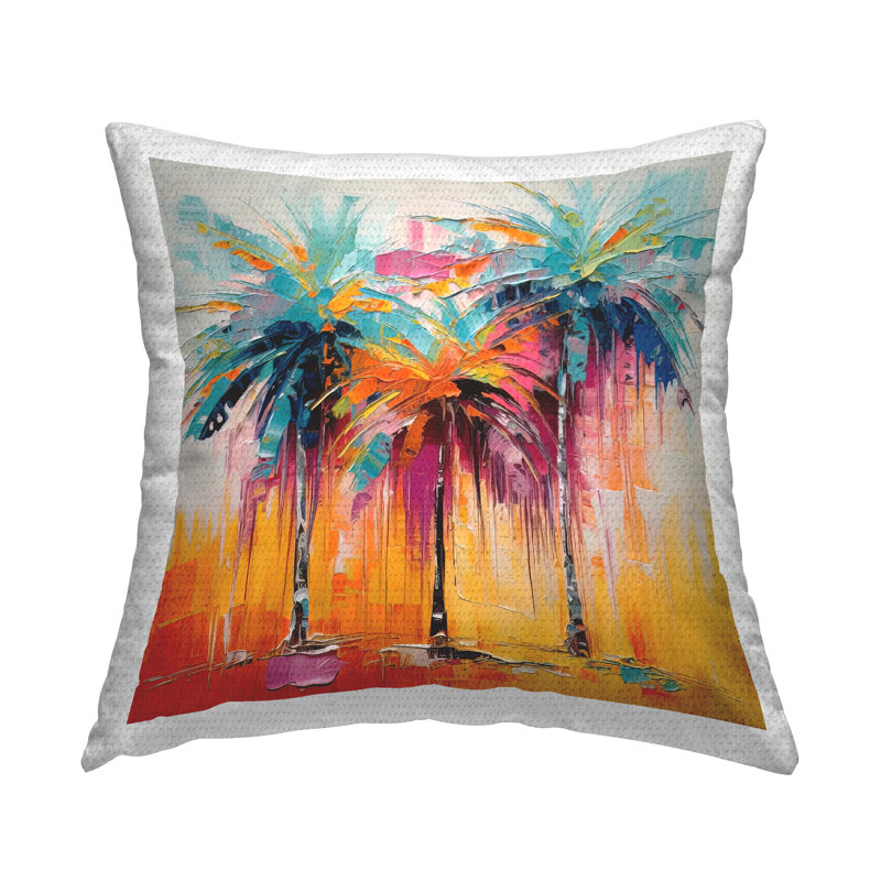 Abstract Outdoor Throw Pillow