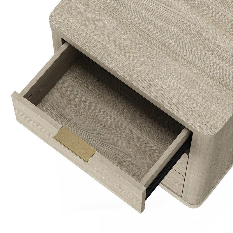 Table de chevet 20 po naturelle (3 tiroirs), Naturel
