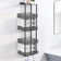 Wall-mounted towel rack with 5 hooks