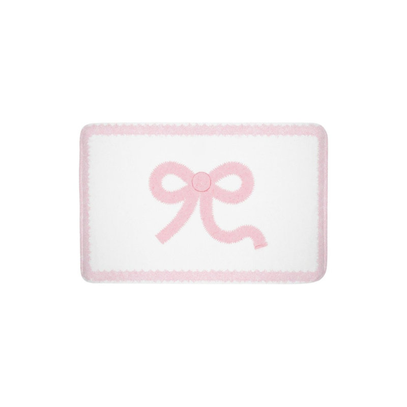 Tapis rose pour salle de bain Bowknot rose, 16 x 24