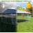 Dog Kennel Outside 10x10 FT  with Rotating Feeder Bowls