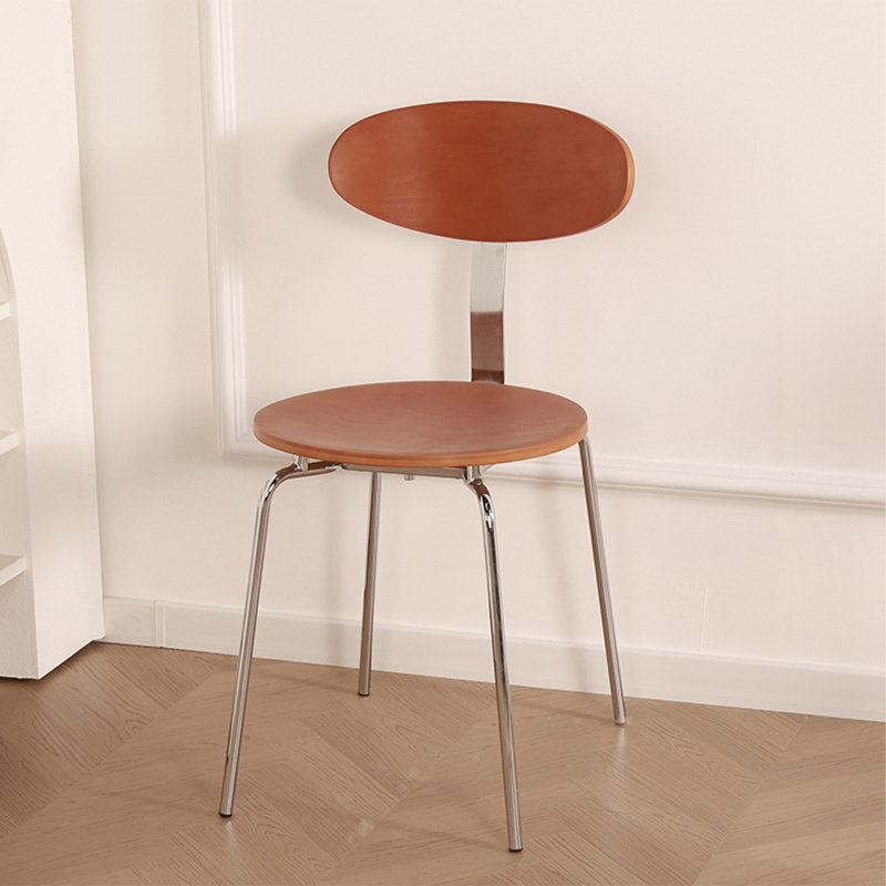 Chaise d'appoint à dossier cerise argent massif (ensemble de 2), Cherry, Cherry