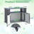 Outdoor Grill Table With Storage Cabinet Weatherproof