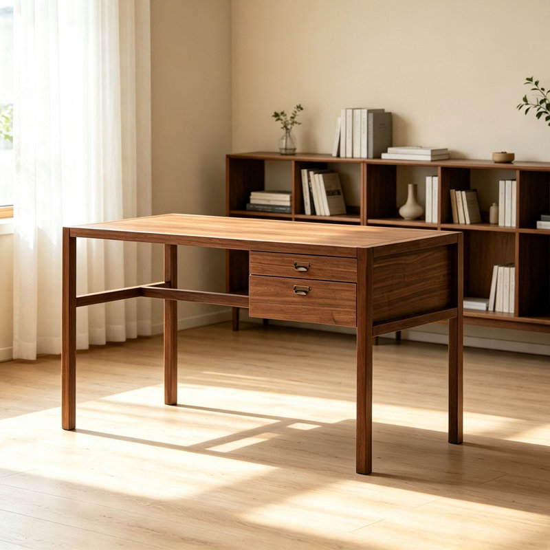 bureau stable de style italien, Brun, H 29,53 po x l 55,12 po x P 23,62 po