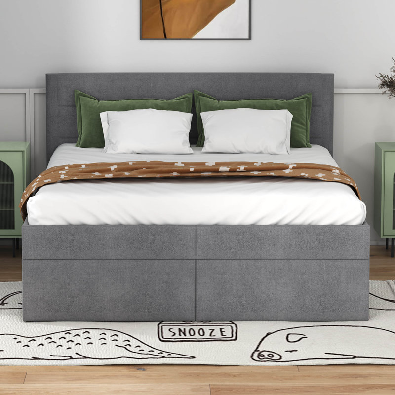 Latitude Run® Upholstered Platform Storage Bed | Wayfair