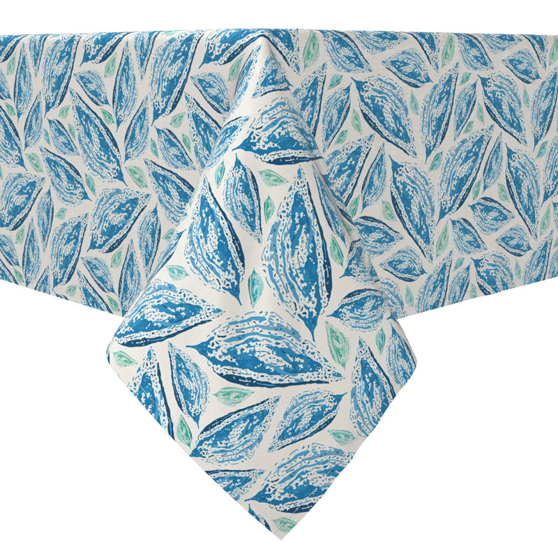 Rectangular Floral Cotton Twill Table Runner
