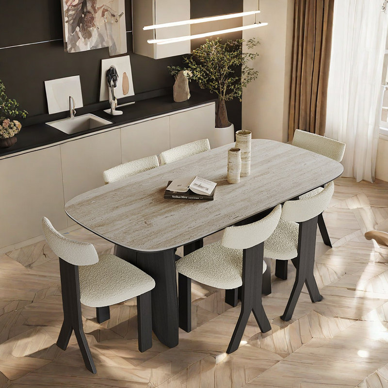 Ensemble de chaises de salle à manger Luxury, H 29,5 po x L 62,9 po x l 31,4 po