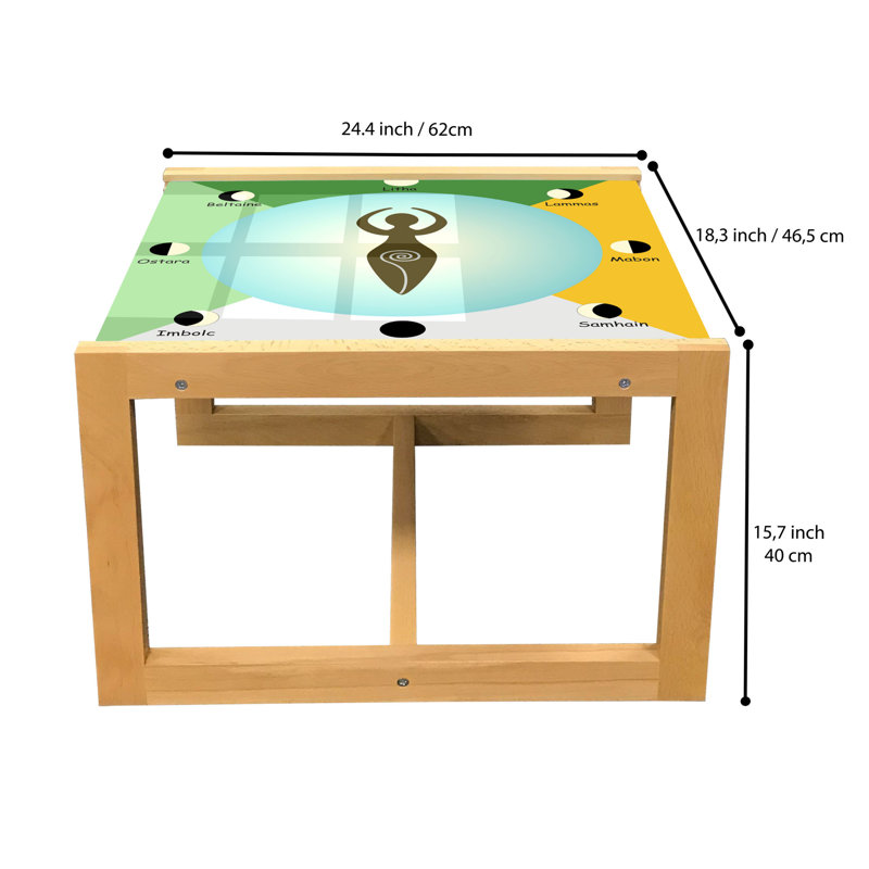 Jaleya Sled Coffee Table, 62cm H x 46cm W x 40cm D