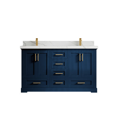 Ensemble de meuble-lavabo double 60 po Esin