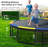 Sapphome Round Backyard Trampoline with Safety Net Enclosure-100392449