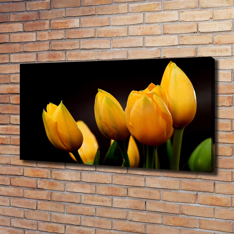 Yellow Tulips - Wrapped Canvas Print