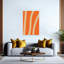 Funkycurvesno09, impression abstraite et audacieuse murale colorée-811935651