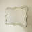 24'' Fleuron Mirror, Wave-shape Pu Material Light Luxury Style Art Decorative Mirror, Reating Atmosphere In Home Space, Suitable For Bathroom, Bedroom, Living Room, Corridor, Entryway, Etc.
