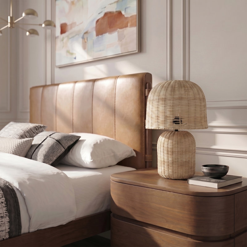 Lampe de table en rotin Nomad, Naturel