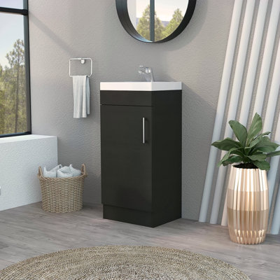 Meuble-lavabo rectangulaire Wenge