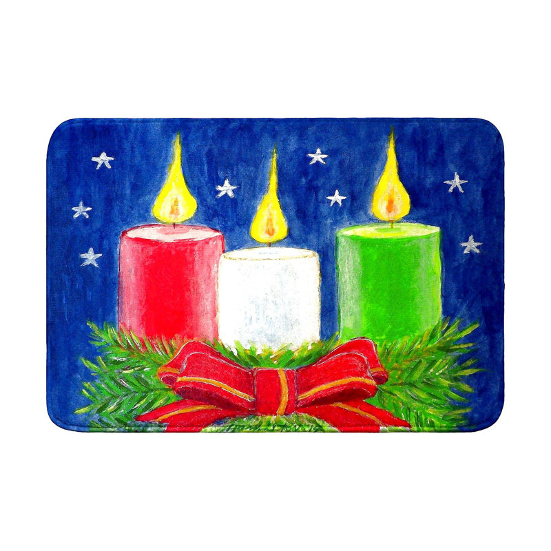 Tapis de bain Christmas Candles