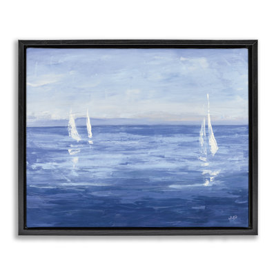 Vivid Boats Open Sail Canvas Wall Art by Julia Purinton