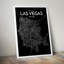 «Las Vegas City Map», reproduction d'impression sur affiche-31735238