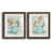 Papier, cadre noyer